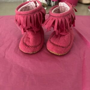 Fringed Pink dolls Shoes